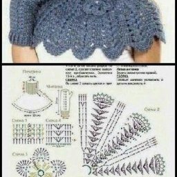 Схемы вязания манишек