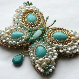 ​Кулон-брошь "Бабочка"