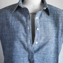 Обработка застежки поло