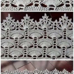 ​Очень красивый узор для декоративной обвязки края