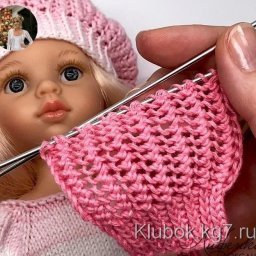 Очень красивый узор на спицах