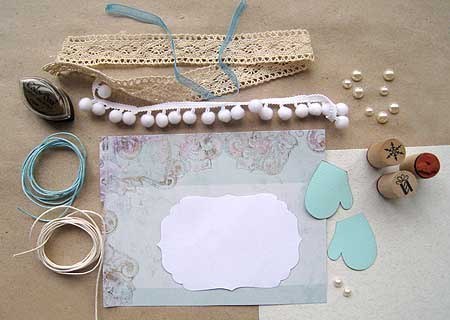 ​Открытка ручной работы к новому году