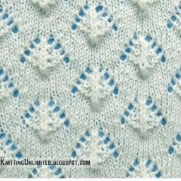 Ажурный узор с ромбиками