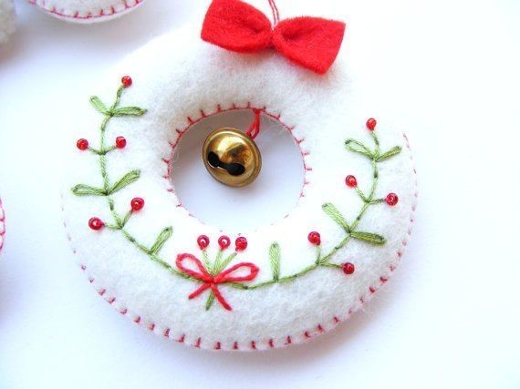 Игрушки из фетра на елочку