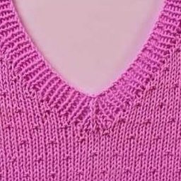 ​Как связать V-образный вырез со средней петлей