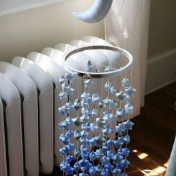 Мобиль из бумажных звездочек