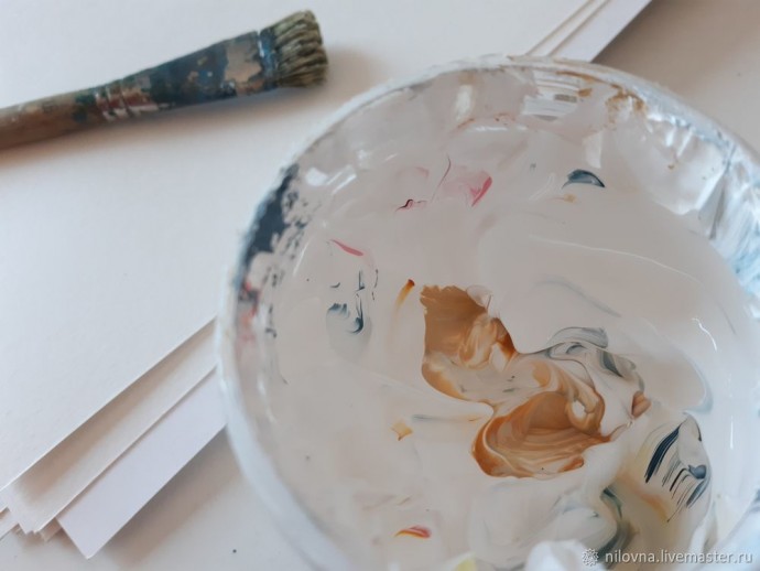 Золотая фактура акрилом