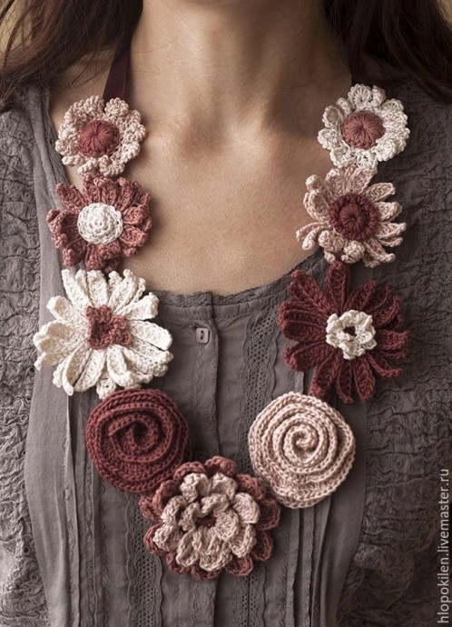 Идеи вязаных украшений Идеи вязаных украшений