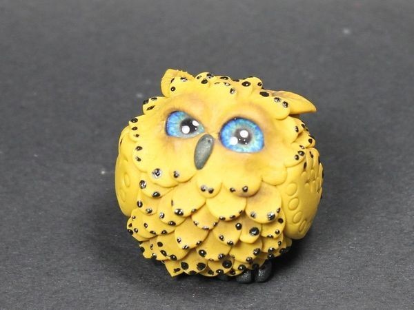 Совёнок из полимерной глины Совёнок из полимерной глины