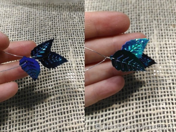 Дерево из пайеток