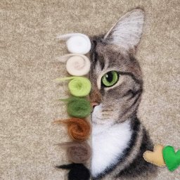 ​Невероятно реалистичные портреты животных из шерсти