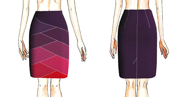Оригинальная юбка легко и просто: одноцветная или разноцветная