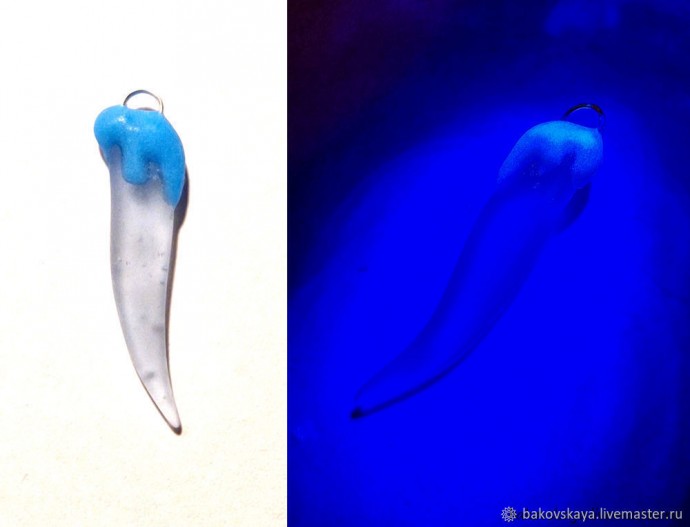 Фиксируем соединительные колечки на поверхности стеклянных элементов Фиксируем соединительные колечки на поверхности стеклянных элементов