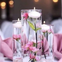 ​Идеи с плавающими свечами в декоре