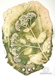 Панно с тысячелистником из солёного теста