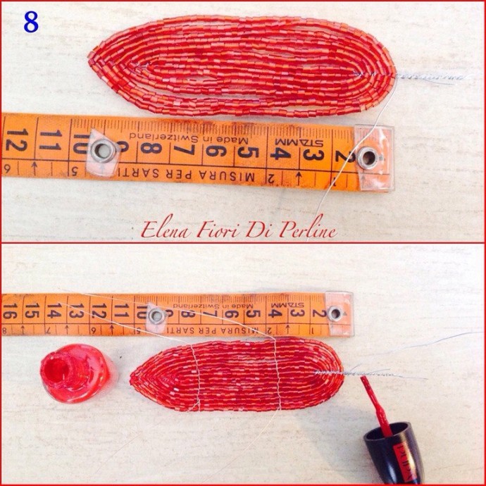 Рождественская звезда из бисера