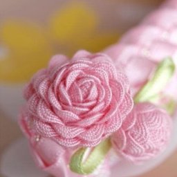 Розочки из тесьмы-вьюнка