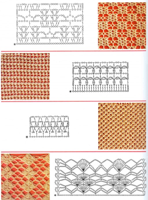 ​Самые красивые узоры крючком