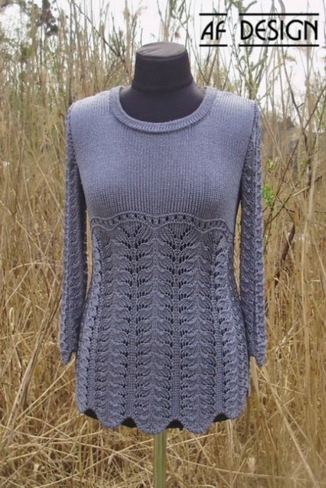 Благородный узор для вязания туники