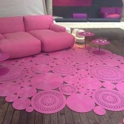 Идеи милых вязаных ковриков