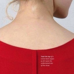 Как пришить молнию под складку на платье