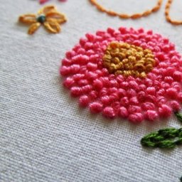 Вышивка в технике французский узелок