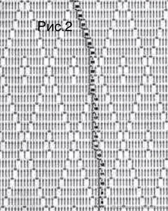 Вяжем авоську ромбами Вяжем авоську ромбами