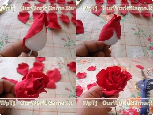 Розы из фоамирана: мастер-класс