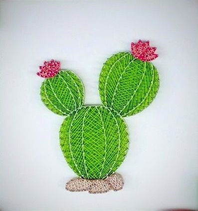 Панно с кактусами