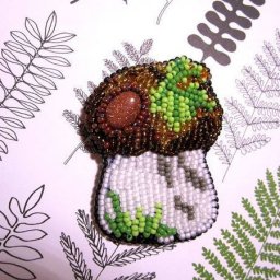 Создаем осенний боровичок из бисера