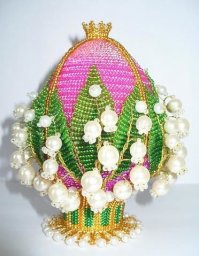 Пасхальная композиция из бисера