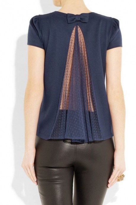 Блузки с оригинальными спинками: невероятные идеи