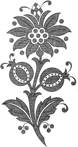 Фантазийные цветы: шаблоны