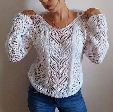 Интересные узоры на спицах