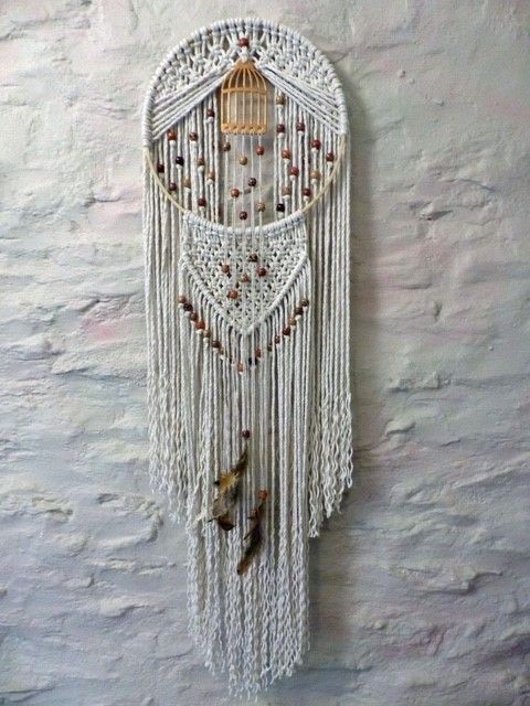 ​Красивое панно в технике макраме