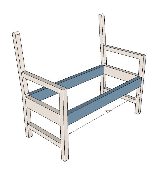 Красивая садовая скамья для дачи