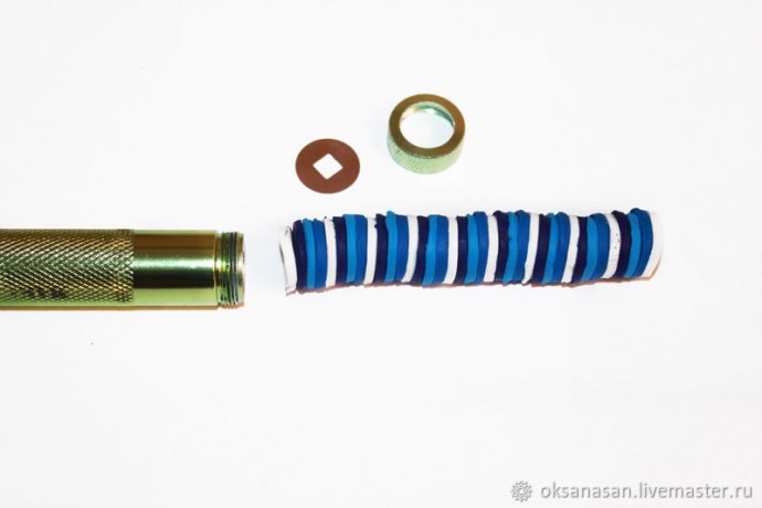 Браслет в экструдерной технике из полимерной глины