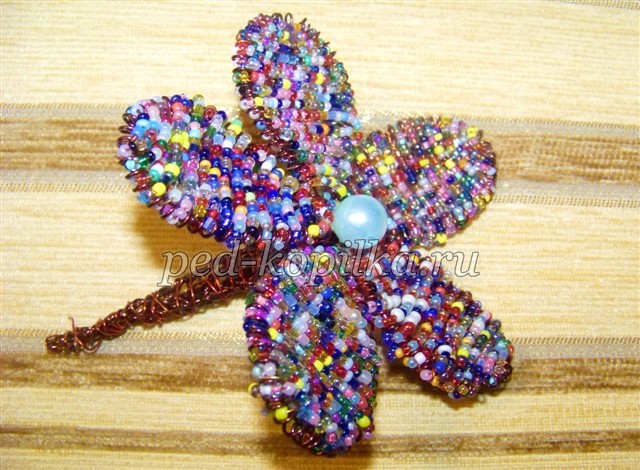 Цветы в технике ганутель: мастер-класс