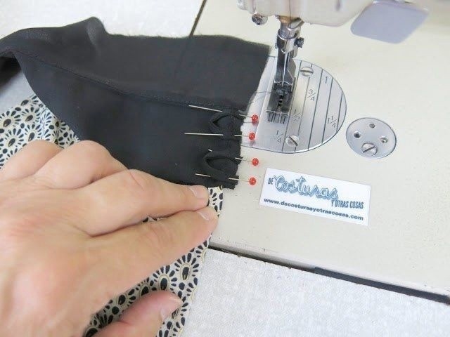 Техники шитья горловины с контрастной обтачкой