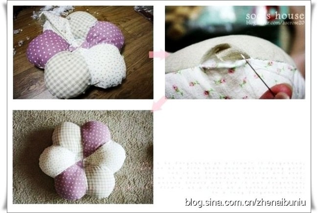 Подушка цветочек: мастер-класс