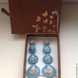 Серьги из ракушек
