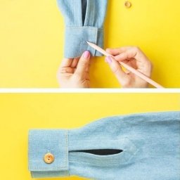 Разрез на рукаве манжеты