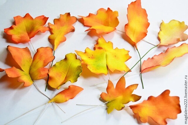 Осенний венок из фоамирана "Краски осени"