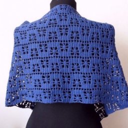 ​Палантин с узором звёздами