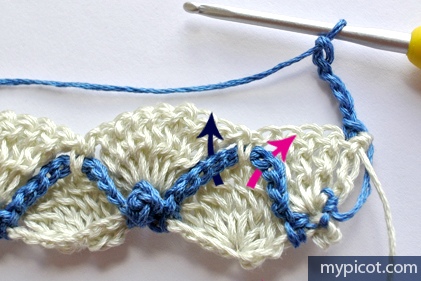 Очень красивый и необычный узор крючком 6 Очень красивый и необычный узор крючком 6