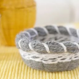 Корзины из пряжи