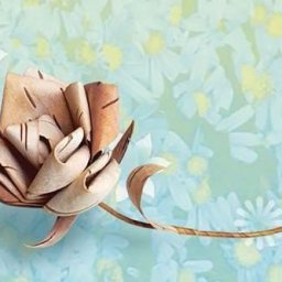 Роза из бересты своими руками