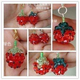 Ягодки из бисера