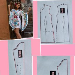 Моделирование платья или блузки с оригинальным рукавом