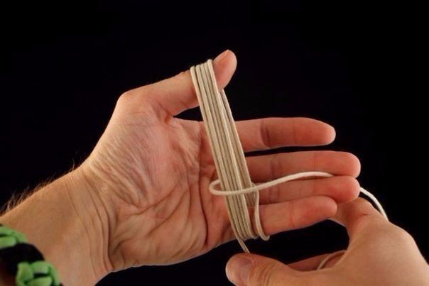 Плетение декоративного узла «Обезьяний Кулак»